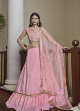 Trendy Lehenga Choli in Pink Colour