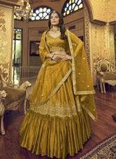 Popular Lehenga Choli in Mustard Yellow Colour