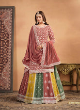 Appealing Looking Salwar Suit in Peach Colour
