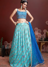 Wonderful Lehenga Choli in Sky Blue