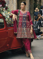 Barbie Style Looking Salwar Suit in Red