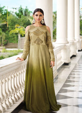 Pretty looking Gown in Pista Green Colour