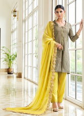 Pretty looking Salwar Suit in Grey Colour