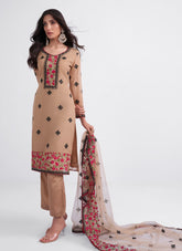 Tranquilizing Looking Beige Colour Salwar Suit