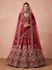 Maroon Bridal Lehenga