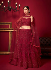 Flawless Looking Lehenga Choli in Red