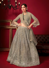 Flawless Looking Lehenga Choli in Grey