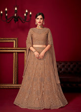 Flawless Looking Lehenga Choli in Beige