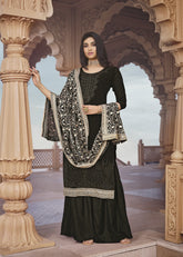 Exquisite Looking Salwar Suit in Black