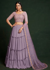 Fashionable Lehenga Choli in Lavender Colour