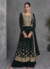 Black Color Georgette Base Salwar Kameez Suit