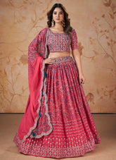 Captivating Pink Colour Lehenga Choli