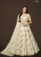 Real attractiveness Silk Lehenga Choli in White