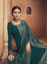 Santoon Salwar Suit in Rama