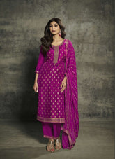 Embroidered Shilpa Shetty Salwar Suit in Pink