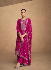 Precise Looking Salwar Suit in Pink Colour