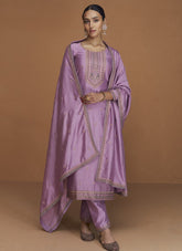 Premium Silk Salwar Suit in Light Pink