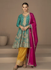 Premium Georgette Salwar Suit in Blue