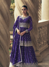 Gorgeous Looking Salwar Suit in Purple