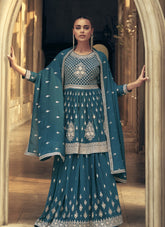 Gorgeous Looking Salwar Suit in Blue