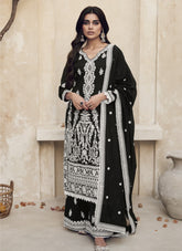 Black Colour Salwar Suit Looking Like a Angle