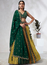 Pretty Looking Lehenga Choli in Green