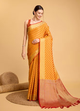 Impeccable Looking Yellow Saree