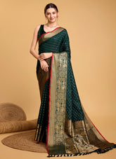 Saree in a Green Looking Like a Greatly