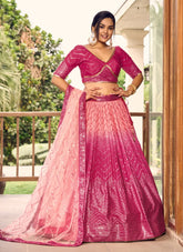 Lehenga Choli in Pink Colour Looking Baroque