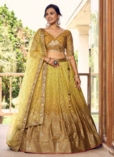 Peculiar Lehenga Choli in Yellow