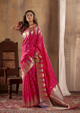 Pink Colour Saree Looking Gaudy