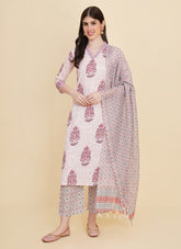 Winning Salwar Suit in White Colour