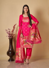 Particular Salwar Suit in Pink Colour