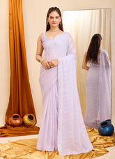 Peaceful White Colour Saree