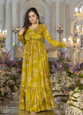 Green Colour Salwar Suit Looking Attractive