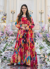 Multi Colour Salwar Suit Looking Trendy