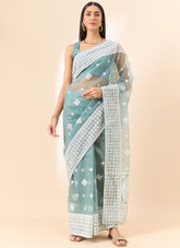Charming Looking Blue Colour Saree