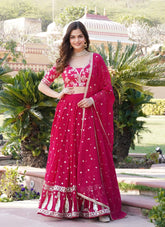 Special Wedding Wear Lehenga Choli in Pink Colour