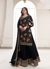 Lovely Looking Black Colour Salwar Suit