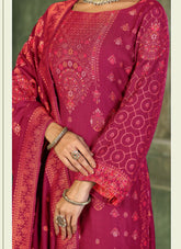 Ravishing looking red colour salwar suit