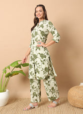 Co-Ord-Set of Salwar Suit in Cream Colour