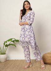 Mauve Colour Salwar Suit Looking Exceptional
