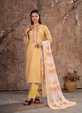 Yellow Colour House Wear Salwar Suit