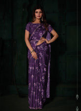 Comely Looking Saree in Purple Colour