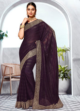 Peculiar Saree in Purple Colour