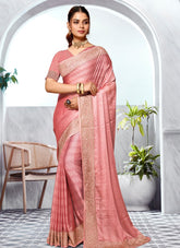 Extraordinary Looking Saree in Dusty Peach Colour