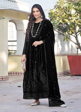 Modern Salwar Suit in Black Colour