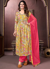 Salwar Suit in Yellow Colour Looking Unique