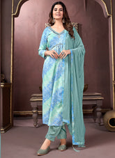 Salwar Suit in Sky Blue Colour Looking Friendly
