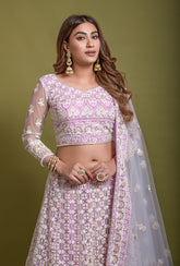 Latest Trending Mauve Color Lehengacholi